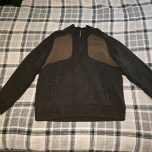 Eddie Bauer Sport Shop Men's Wool Sweater with Jacket Lining Size XXL